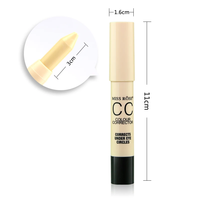 

MISS ROSE Brand Face Stick Concealer Makeup Acne Removing Waterproof Brighten Base Natural Foundation Concealer Make up
