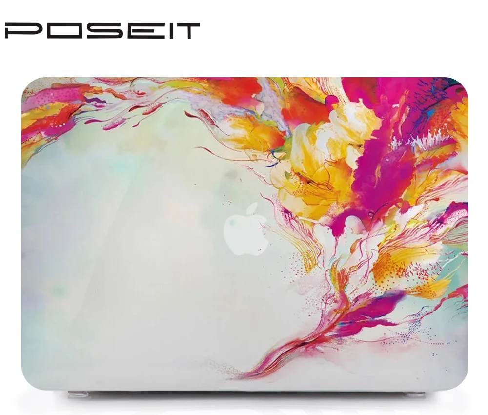 Цветной печатный Жесткий Чехол для клавиатуры нового Macbook Air 13 3 11 6 Retina 12 15 Pro Touch Bar