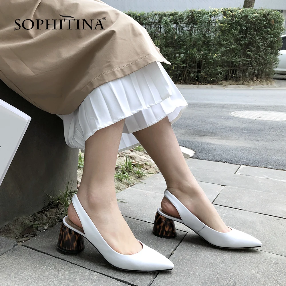 SOPHITINA/удобные женские босоножки Высококачественная обувь из коровьей кожи