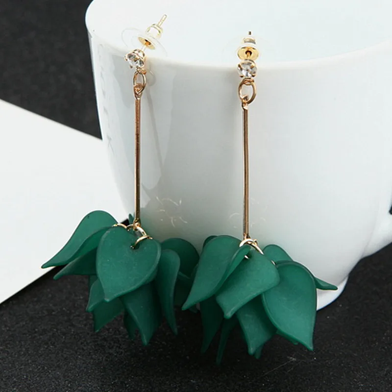 Женские Висячие серьги boucle d'oreille длинные висячие с кисточками и большими