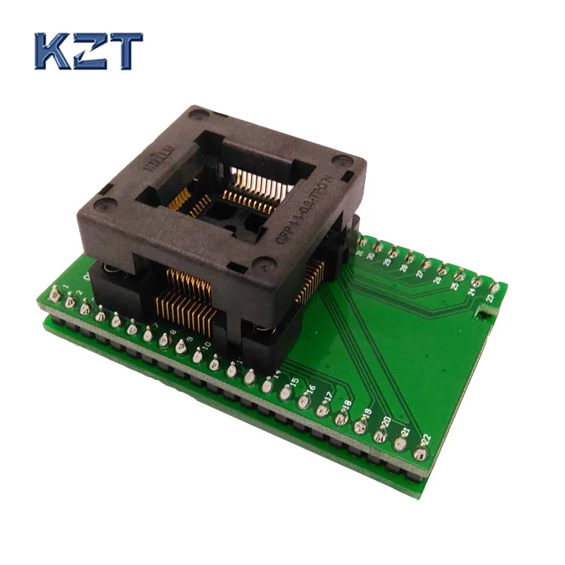 Soquete de Programação Dip44 Otq440.814 Passo 0.8 mm ic Tamanho do Corpo 10×10 mm Adaptador Smt Soquete de Teste Smd Tqfp44 Fqfp44 Qfp44 ao