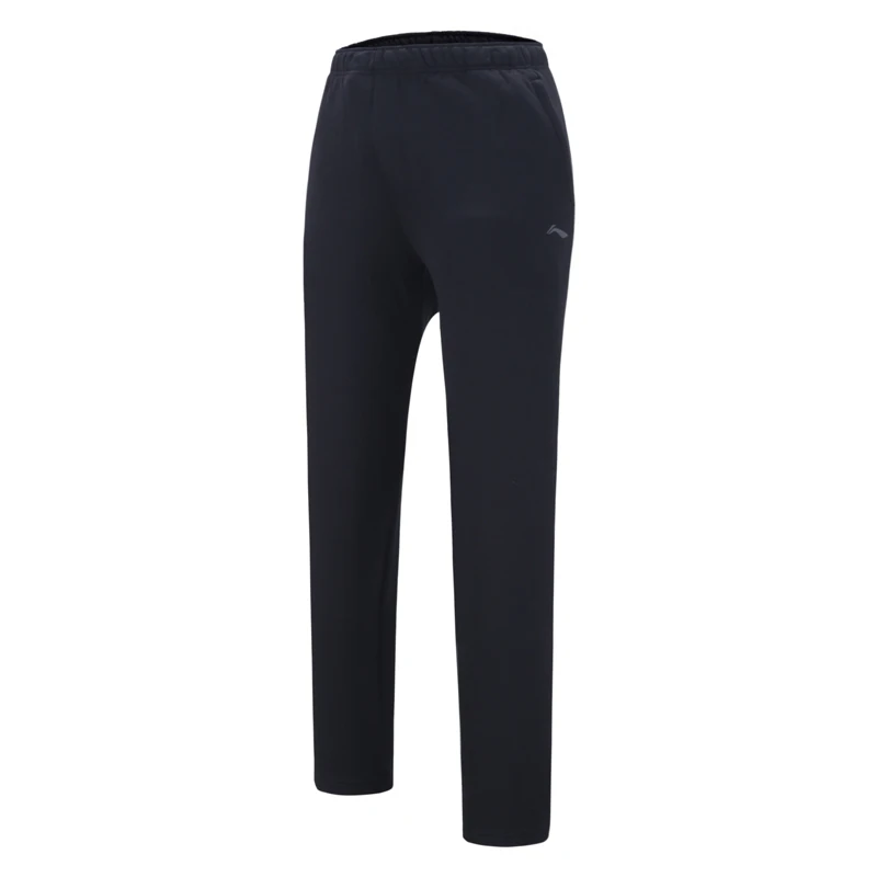 Мужские тренировочные штаны Li Ning теплые флисовые прямые спортивные из 62% хлопка