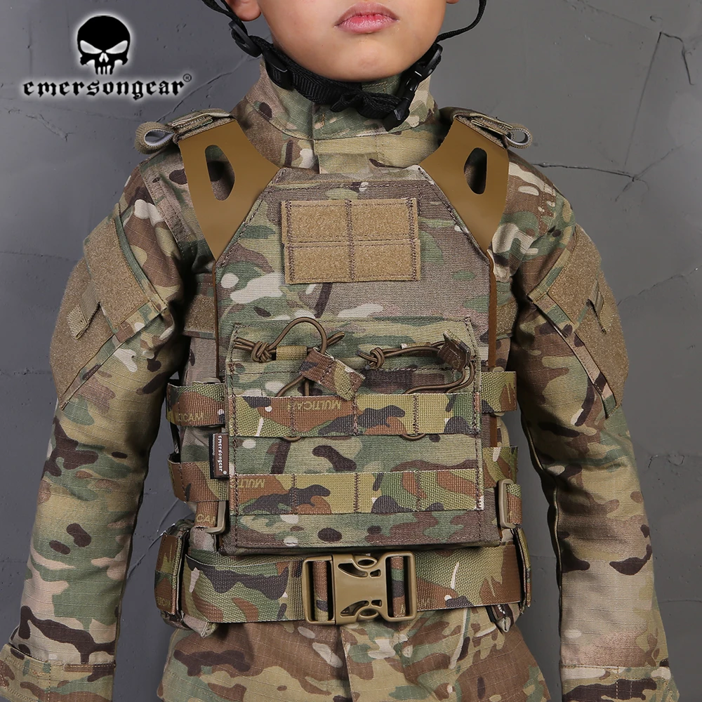 Kids Children JPC Tactical Vest Molle Jump Plate Carrier Waistcoat Adjustable
