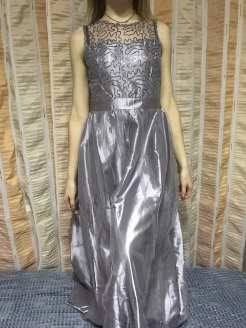 Vestido Fiesta Largo, платье для выпускного вечера, новинка, элегантное платье с круглым вырезом, без рукавов, с блестками, длинное свадебное платье, Vestido Lentejuelas Largo