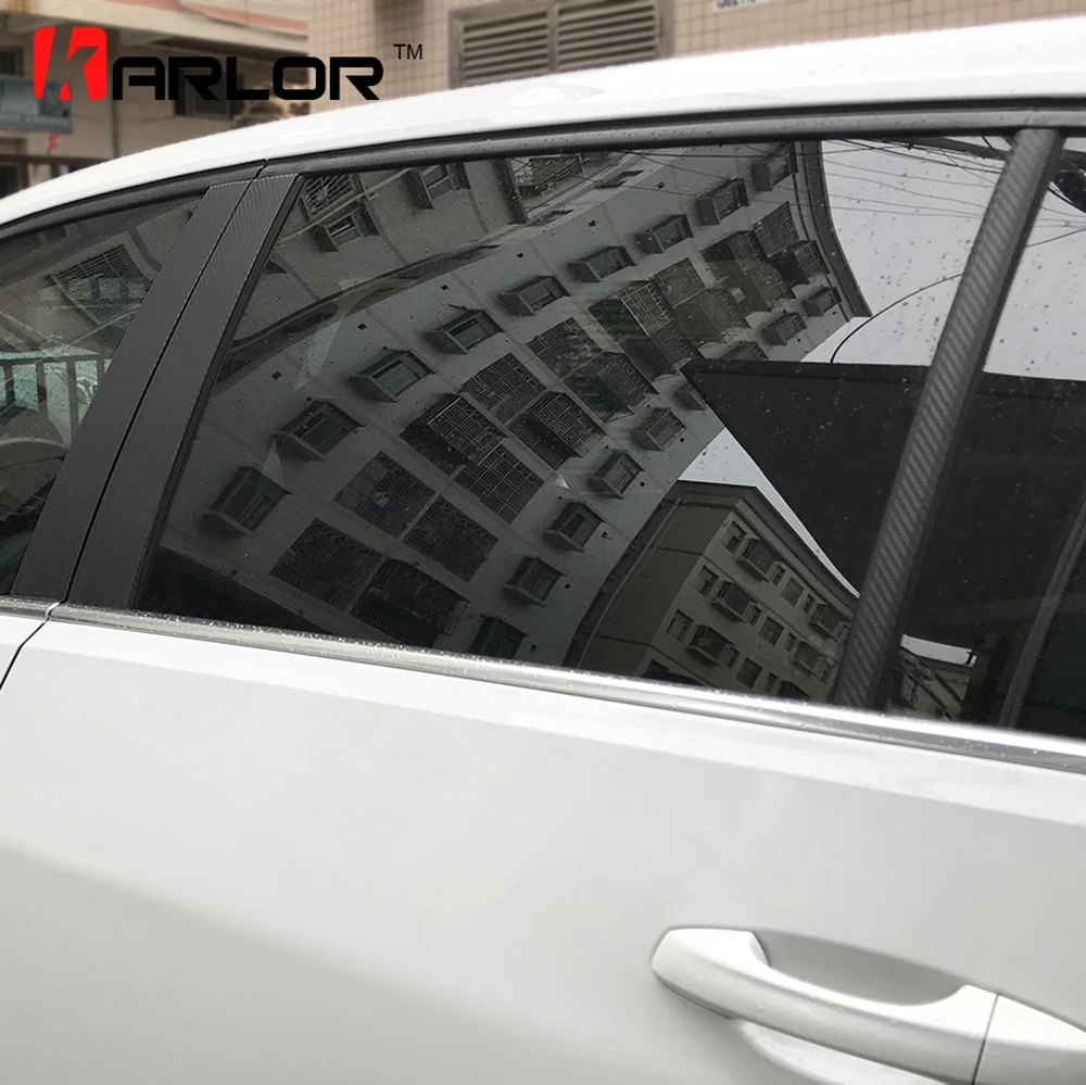 

Auto Window Frame ABC Pillar Carbon Fiber Protection Film Car-styling Sticker Decal For Volkswagen VW Golf 7 MK7 Accessories