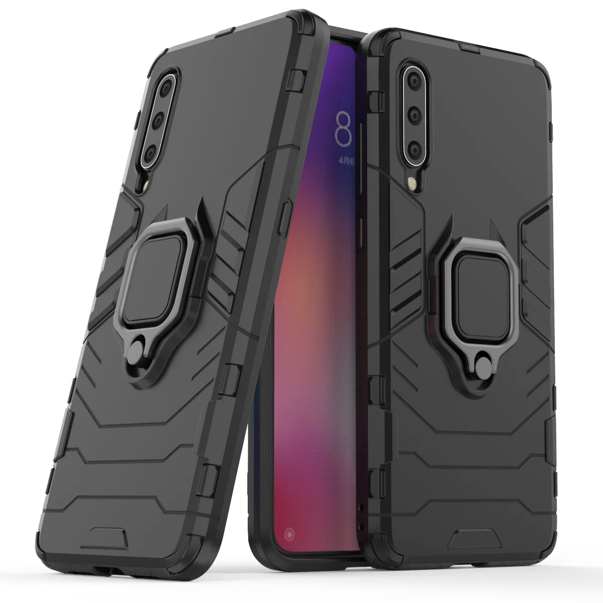 ТПУ + PC Двухслойный ударопрочный чехол для телефона Xiaomi MI 9 Armour Kickstand