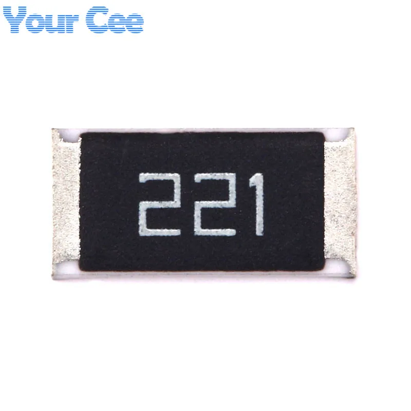 50 шт. 2512 чип резистор 1 Вт 220 Ом 220R SMD 221 5% DIY Kit | Электронные компоненты и
