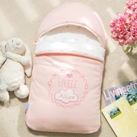 baby sleeping bag envelop for neonate pure cotton newborn baby infant wrapped cocoon in winter stroller bag can embroider name
