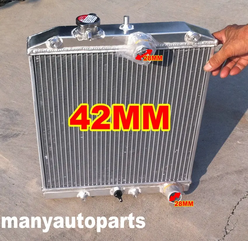 42 мм радиатор для HONDA CIVIC SIR/II/TYPE R VTI B16 VTEC 92 00 93 94 95 96 97 98 99 28 вход/выход|radiator for honda