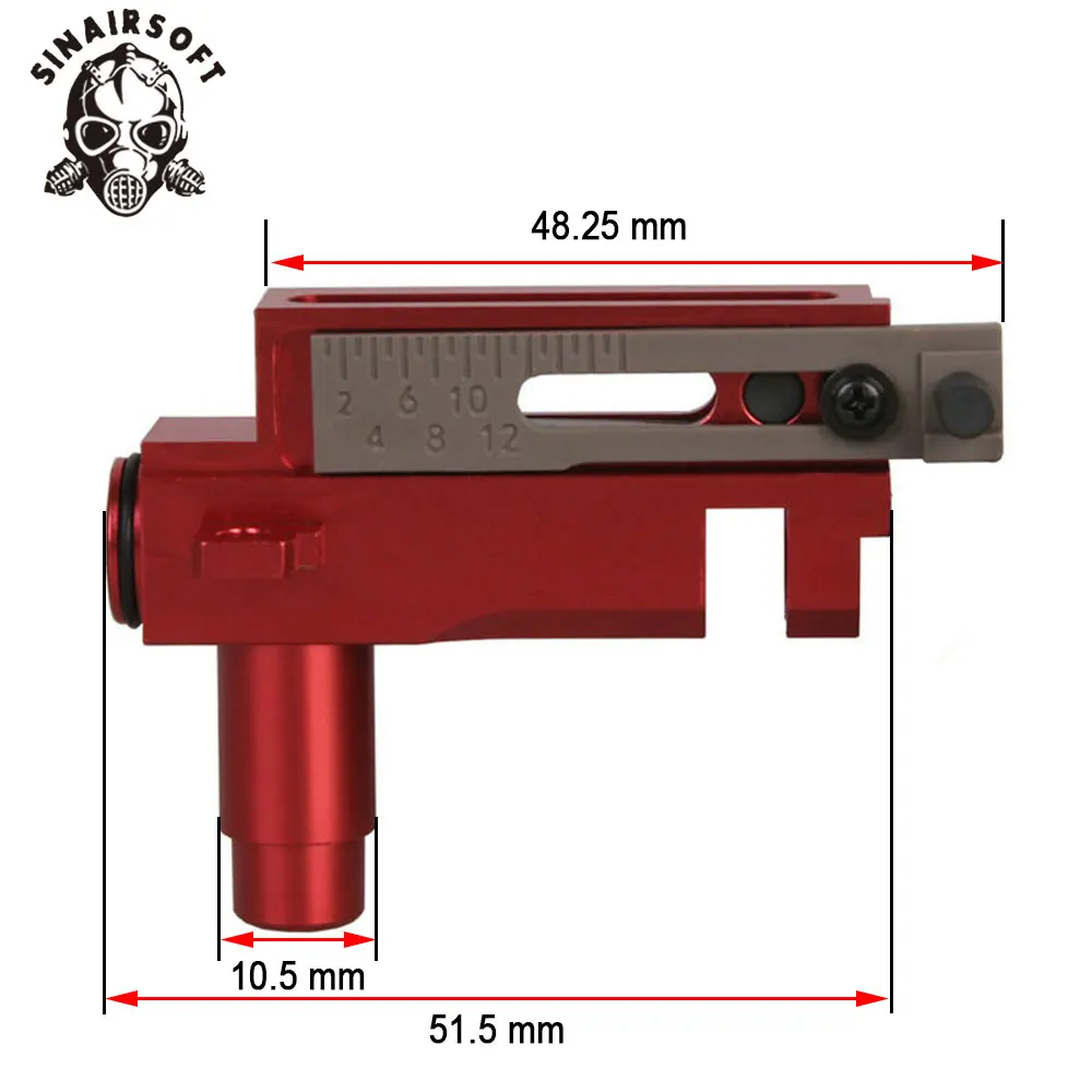 Высокоточная CNC 7075 алюминиевая камера для страйкбола AK Hop Up Ver.3 AEG/EBB Airsoft накидка