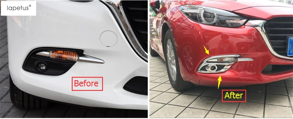 Аксессуары Lapetus подходят для Mazda 3 AXELA Sedan Hatchback 2017 2018 передние противотуманные фары