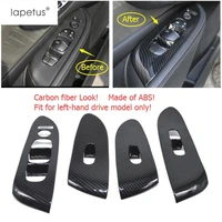 lapetus accessories fit for nissan murano 2015 2016 2017 2018 abs inner door handle holder window lift button switch cover trim