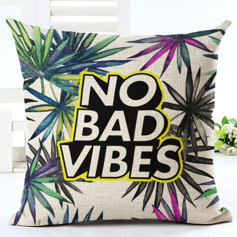 2017 новое поступление в западном стиле с буквенным принтом Подушка Almofadas льняная