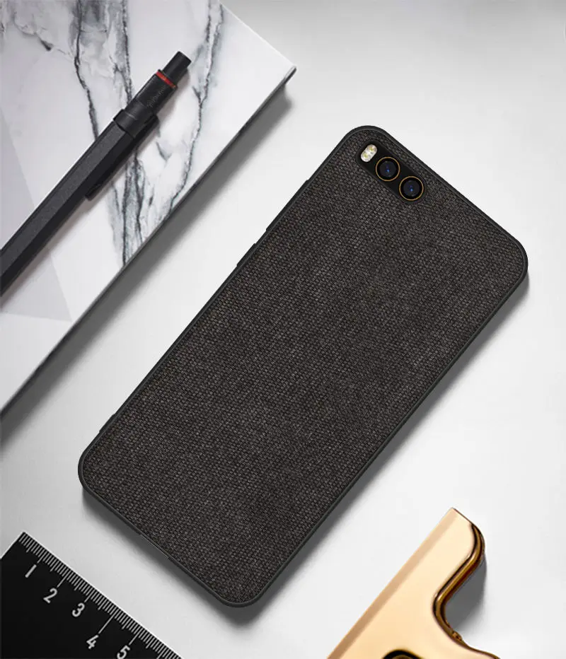 Для Xiaomi Mi Note 3 чехол Note3 задняя крышка Силиконовая окантовкка мужские тканевый в деловом стиле iPhone X противоударный чехол для Xiaomi Mi 6 Mi6 крышка