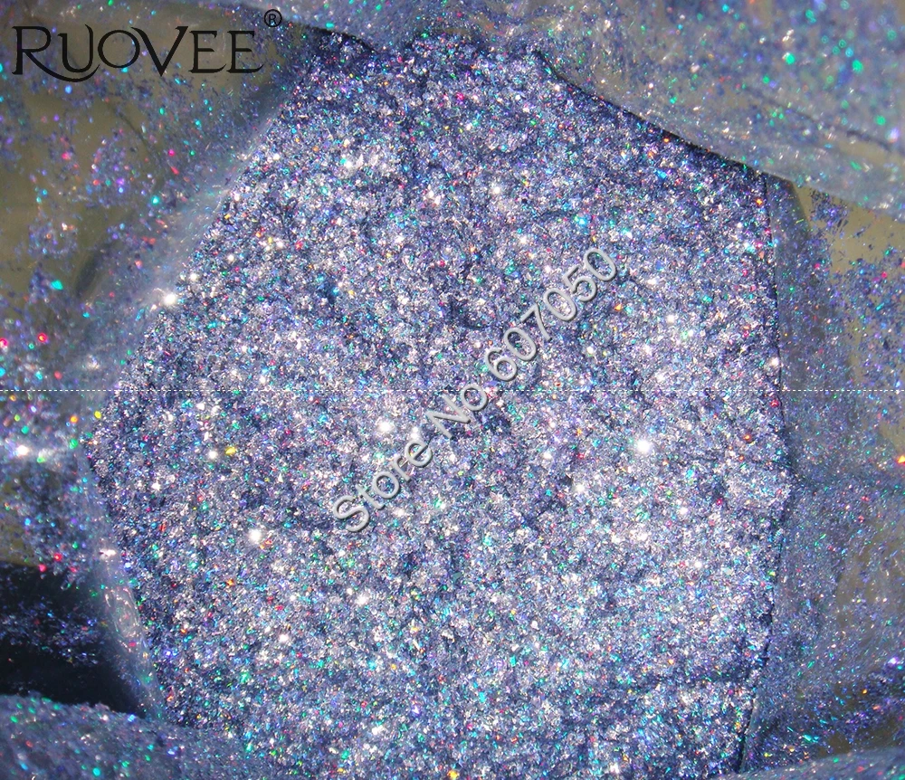 Голографический лазер сине фиолетовый цвет сольвентный устойчивый Майларовый