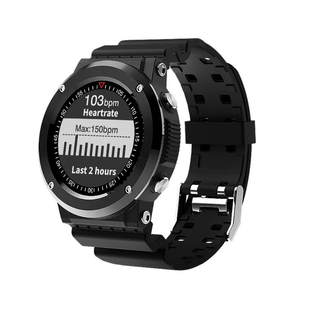 Kuddly Q6 Smartwatch Waterprooft gps-компас монитор сердечного ритма спортивный режим Фитнес