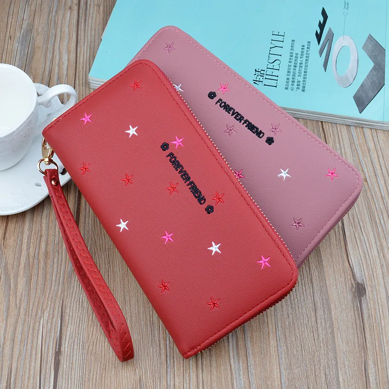 Женский кошелек Длинный из искусственной кожи Фирменные женские кошельки