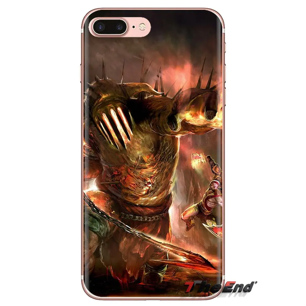God of War Kratos III Transparent TPU Case Cover For Sony Xperia Z Z1 Z2 Z3 Z5 compact M2 M4 M5 C4 E3 T3 XA Huawei Mate 7 8 Y3II |