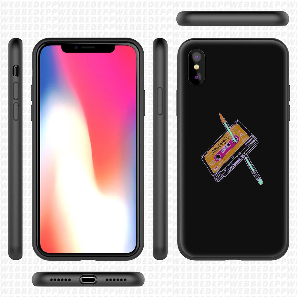WEBBEDEPP кассета Mixtape музыка Мягкий силиконовый чехол для iPhone 11 Pro Xr Xs Max X или 10 8 7 6 6S Plus