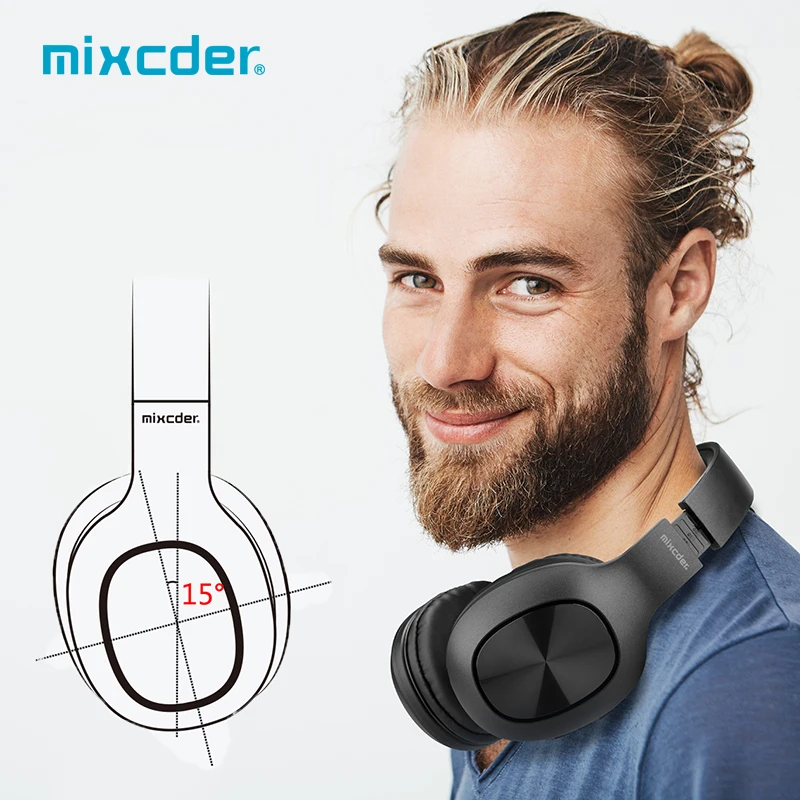 Mixcder HD901 Wireless Bluetooth Headphones Stereo Portable Earphones with Microphone TF Card Wired Foldable Headset for Phone |
