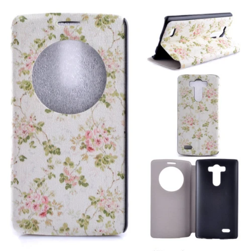 Вадза стенд с Windows всего тела случаи цветок жесткий кожаный чехол для LG G3 мини G5 G4 |