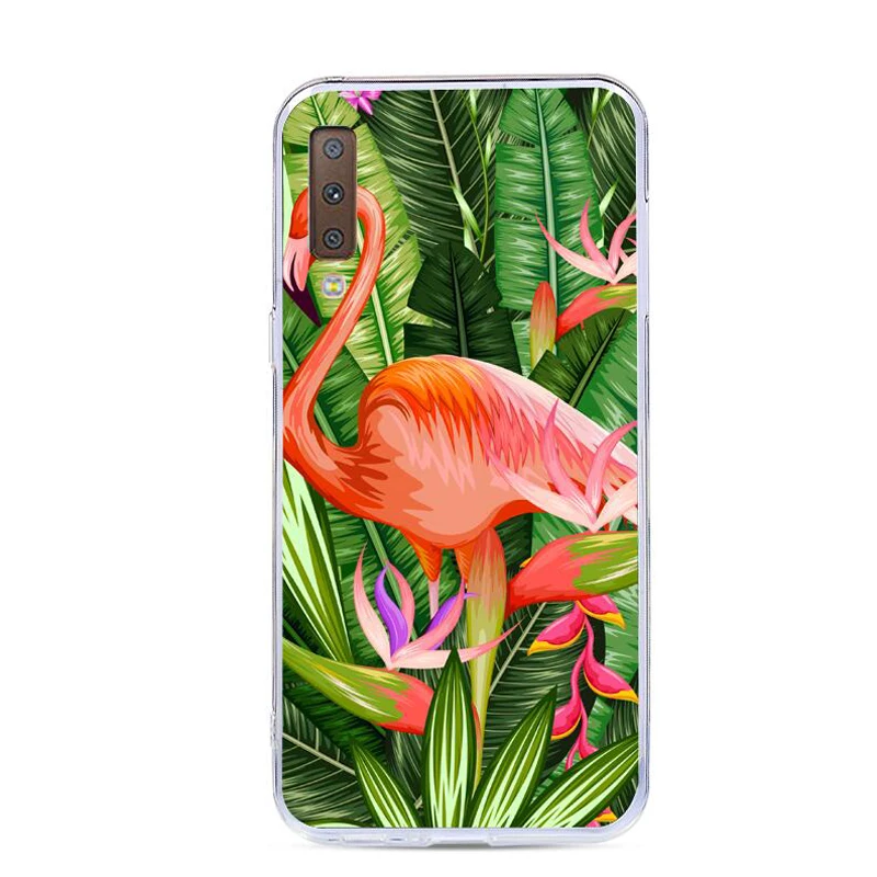 Чехол для Samsung A7 2018 A750 силиконовый чехол Galaxy J4 J6 J8 A6 PLUS чехлы на заднюю панель с