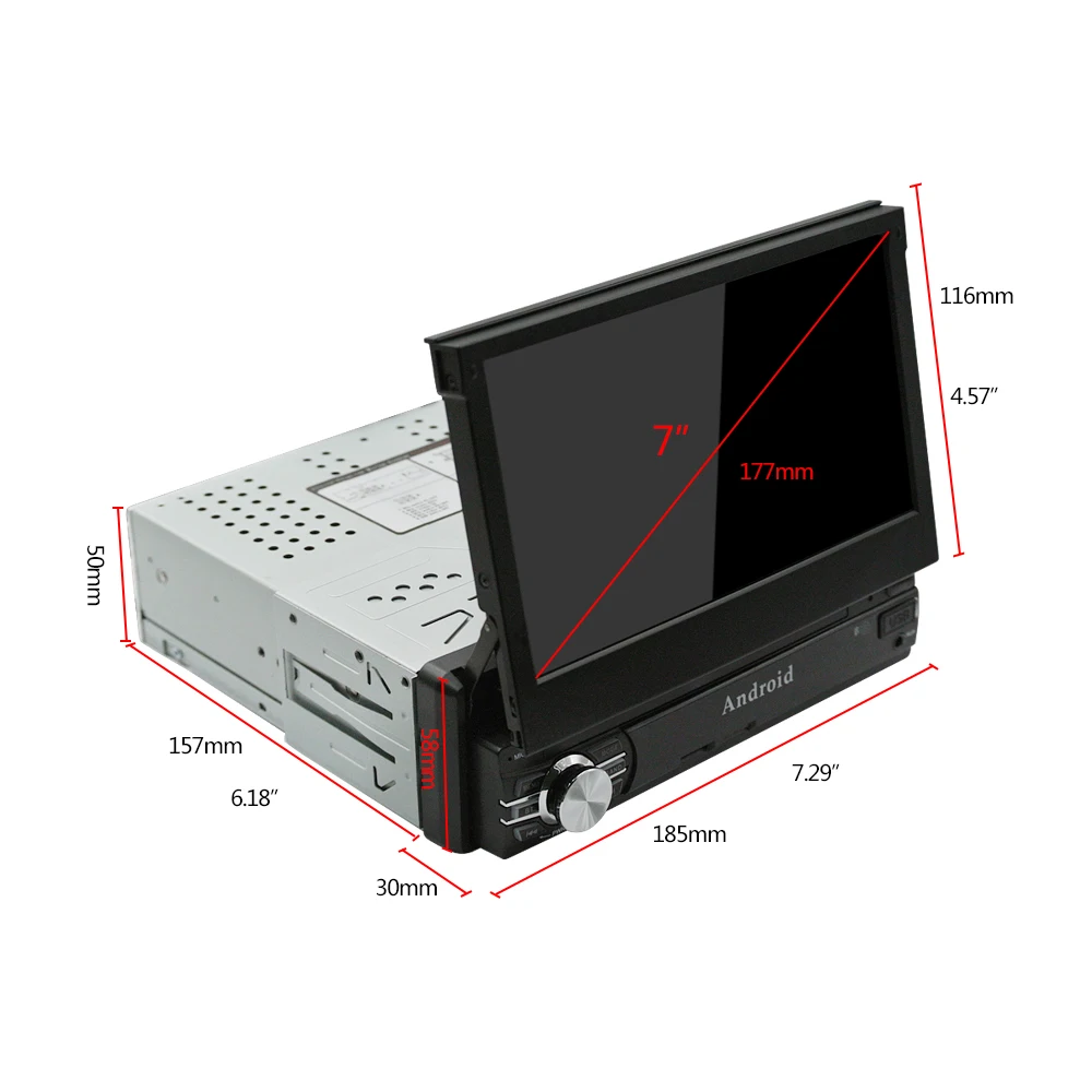 Новая версия 7 ''gps навигация 1 Din автомобильный Радио плеер Bluetooth Android 8 0 MP5