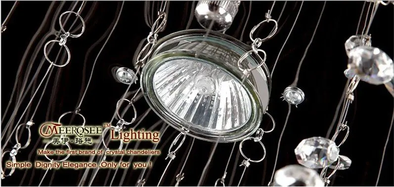 Spiral Crystal Ceiling Light for Staircase GU10 Bulbs Modern Creative Lighting Villa Shopping Mall Indoor Decorative | Лампы и