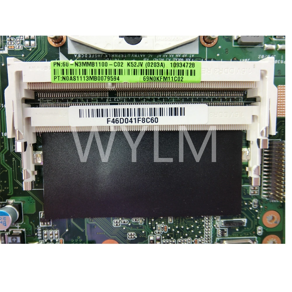 K52JV материнская плата REV2.2 для ASUS A52J K52J X52J K52JR ноутбука 60 N3MMB1100 C02 протестированная