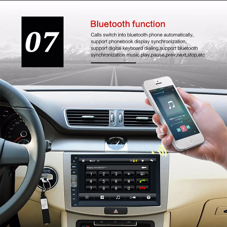 100% новый универсальный автомобиль Радио двойной 2 DIN dvd-плеер с GPS в тире стерео