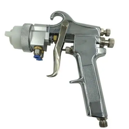 silver (no logo) SAT1182 краска хром Двойное действие Аэрограф Воздушный краскопульт автомобильный краскопульт двойное сопло распылитель давление подача пневматическая краска - Цвет: silver (no logo)