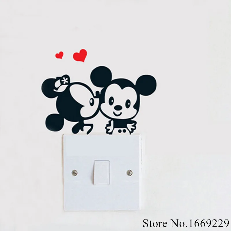 DIY Забавный мультяшный Детский Светильник для Спальни Декоративные наклейки