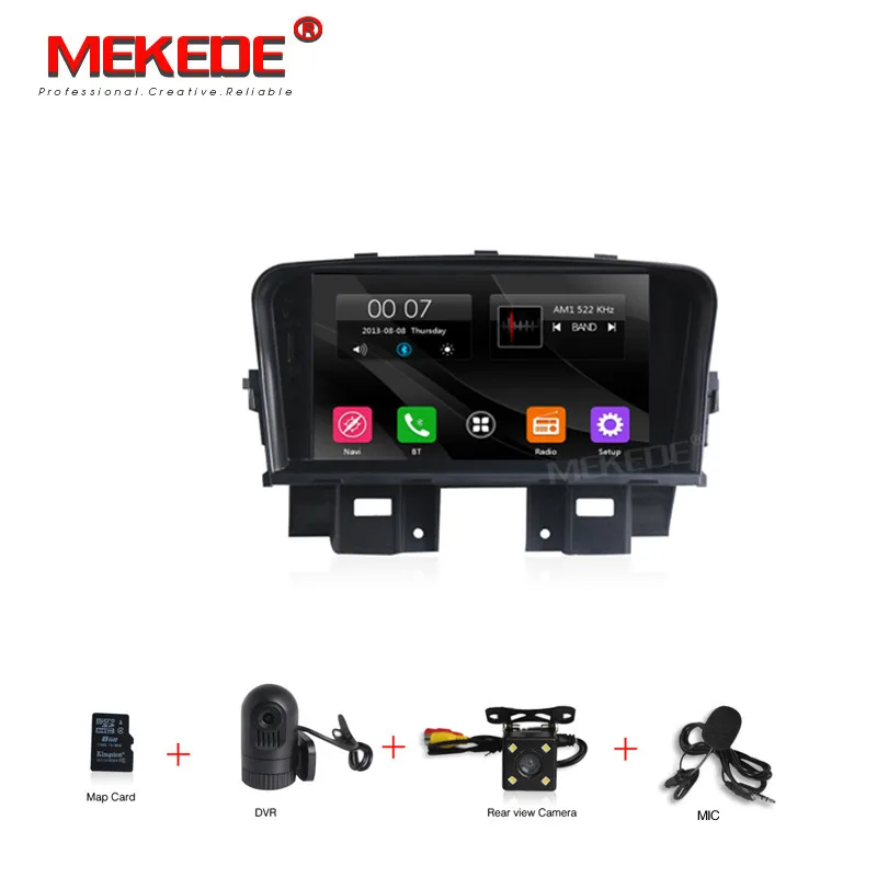 add camera dvr 7 дюймов, 2din, самая низкая цена, MEKEDE, авто радио, Автомобильный gps dvd-плеер для chevrolet cruze 2008-2012, поддержка bluetooth, радио, dvd, FM - Цвет: add camera dvr