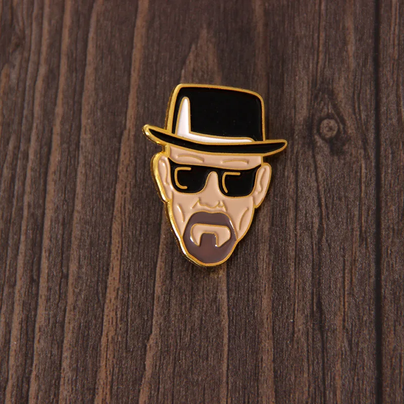 Breaking Bad Walter белая фигурка Броши для женщин и мужчин нагрудная булавка рюкзак сумки эмалированные булавки подарки