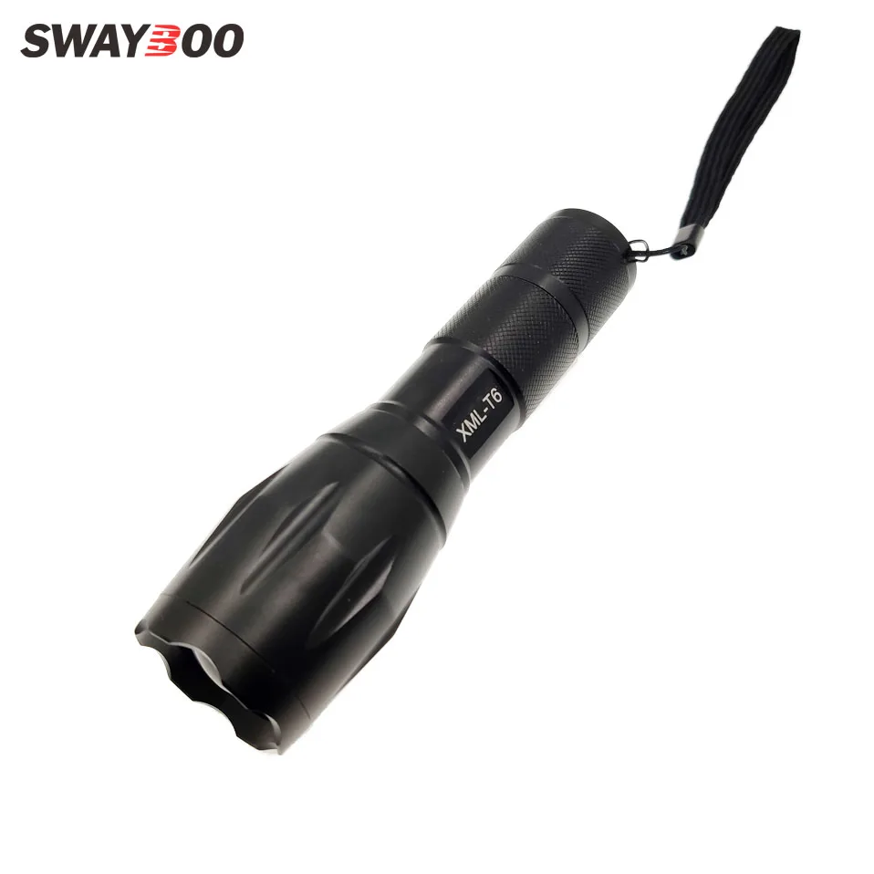 Swayboo T6 Led Flashlight Ultra Bright torch 5 switch Modes Zoomable focusing Bike Light 18650 Battery/AAA for Camping
Swayboo T6 Led Flashlight Ultra Bright torch 5 switch Modes Zoomable focusing Bike Light 18650 Battery/AAA for Camping