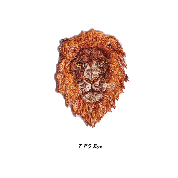 Нашивки GUGUTREE с вышивкой тигра нашивки волка нашивка аппликацией для пальто