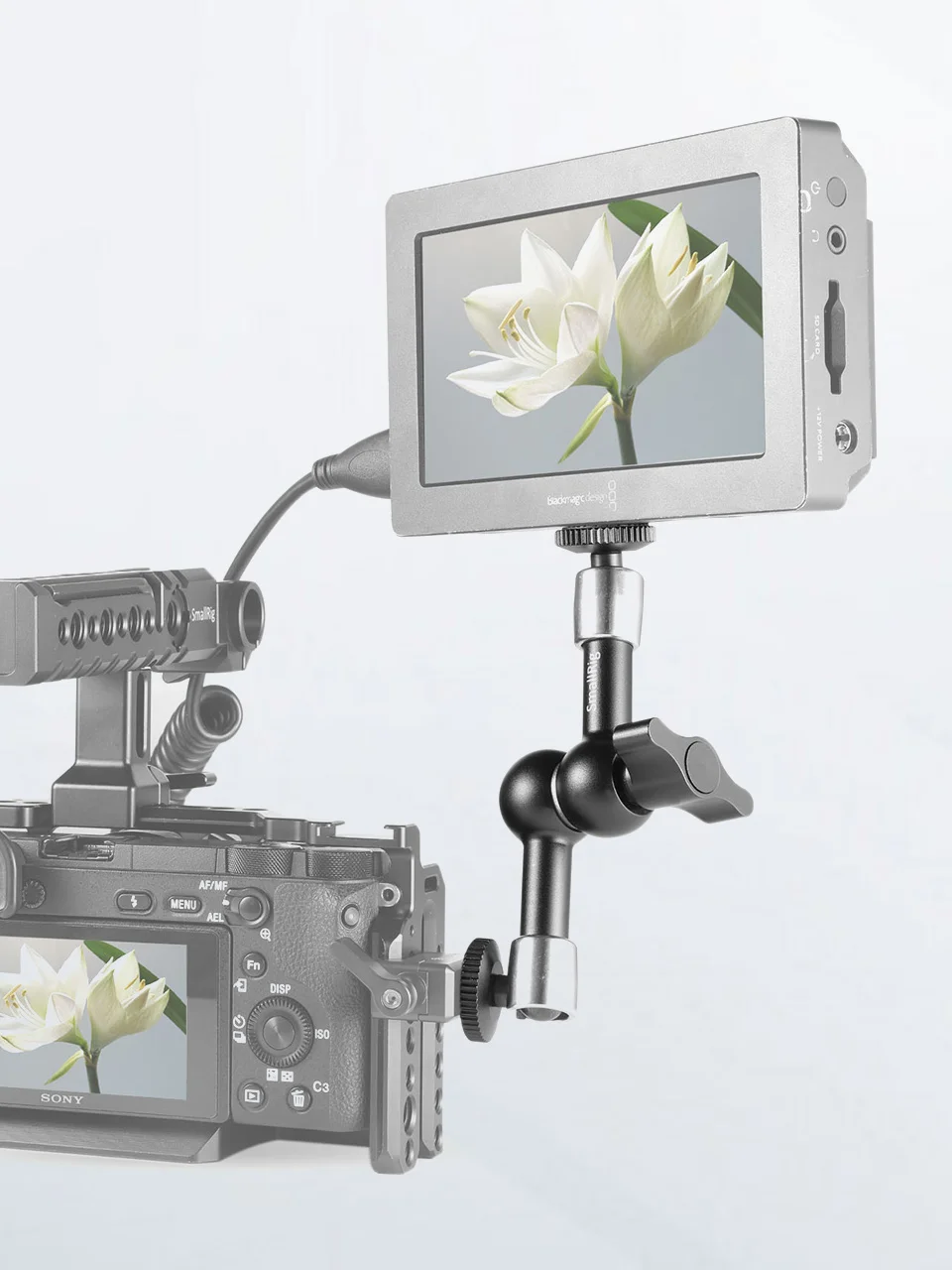 SmallRig холодная обувная ложка с 15 мм зажимом стержня/Arri локализация отверстий для DSLR камер/клетки/видеокамеры Аксессуары-2094
