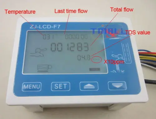 RO фильтр для воды с ЖК-дисплеем контроль качества воды TDS монитор жизни система сигнализации