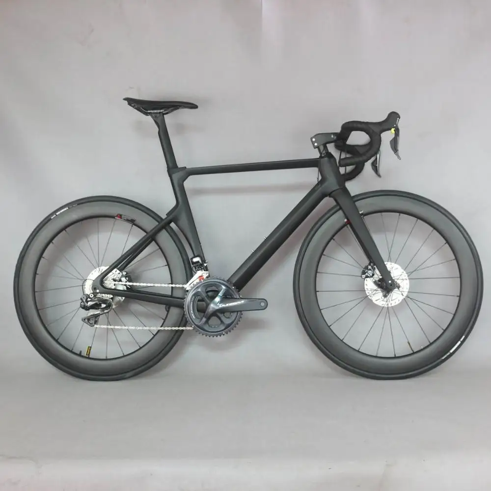 Карбоновый дорожный велосипед с диском углеродное колесо SH1MANO R8070 DI2 groupset DT350