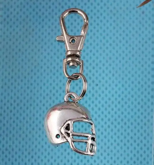 Винтажные Серебристые кулоны бейсбольный шлем Волшебная Шляпа Корона Маска