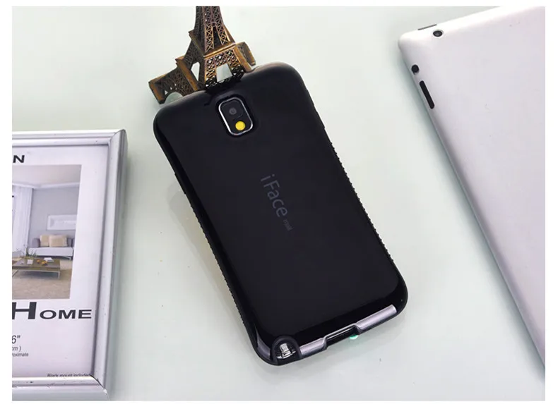 Дропстойкий чехол для телефона для samsung galaxy Note 3 N9000 чехол противоударный чехол карамельный цвет - Цвет: Черный