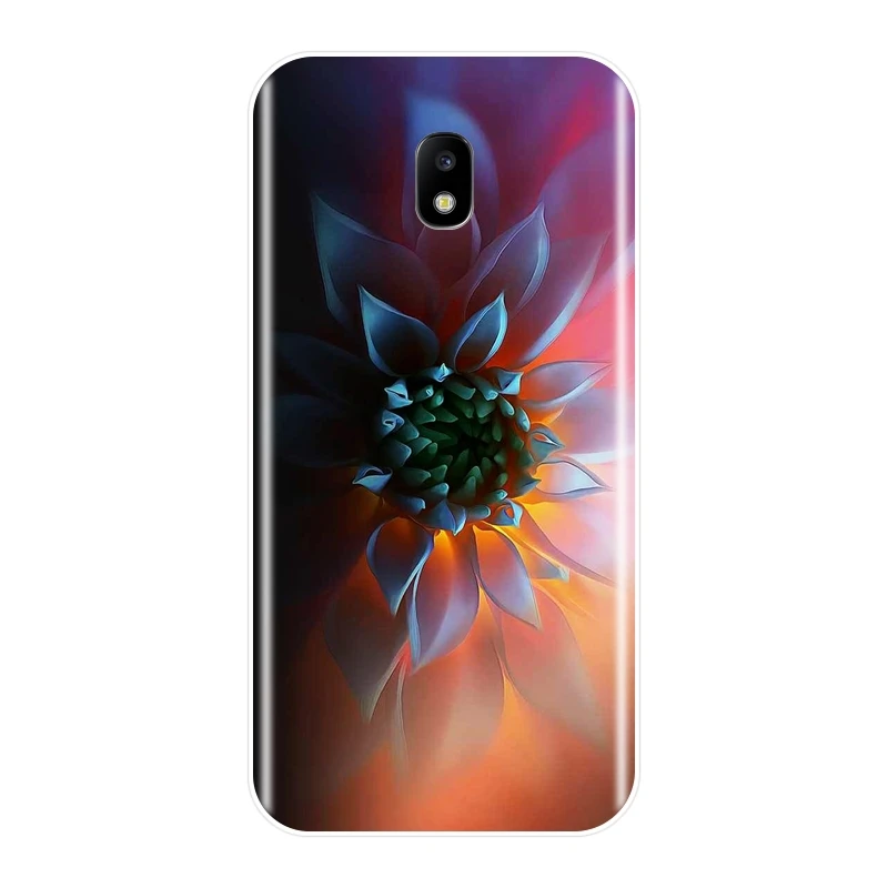 Чехол для телефона с цветами Samsung Galaxy J3 J5 J7 2015 2016 2017 силиконовая задняя крышка J2 Prime