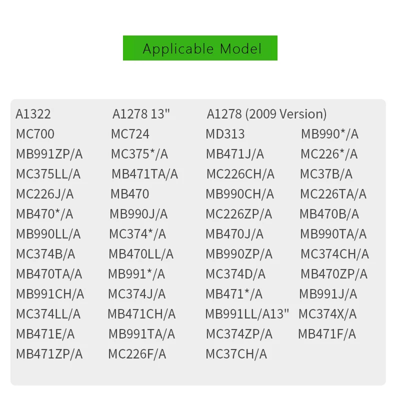 LLANO A1322 Аккумулятор для ноутбука APPLE Macbook Pro A1278 MC700 MB990 MB991 MC374 MacBook 13 3 дюйма 5700 мАч