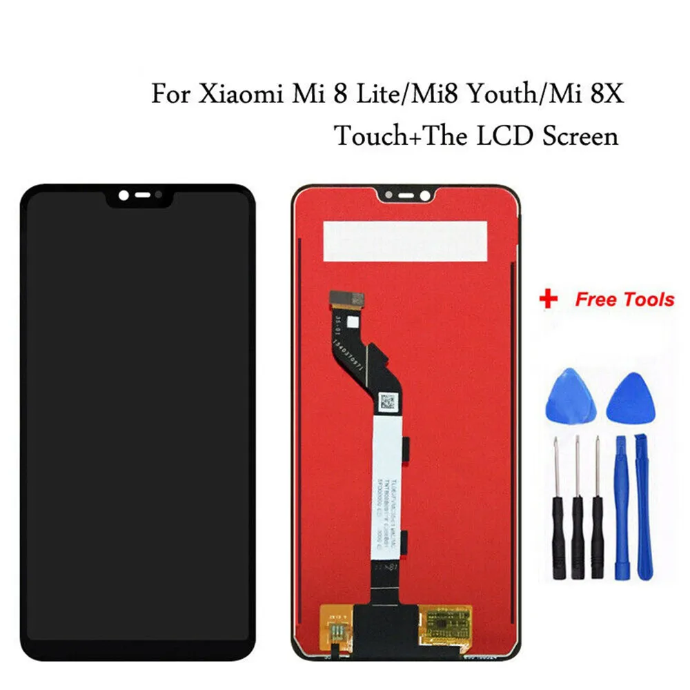 Для Xiaomi Mi 8 ЖК-дисплей 6 21 дюйма Качество AAA сенсорный ЖК-экран с рамкой для