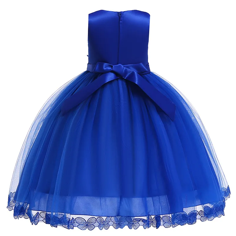Girl Party Dress Princess Sleeveless Mesh Embroidery Christmas Dresses Toddler Kids Wedding Children Vestidos |