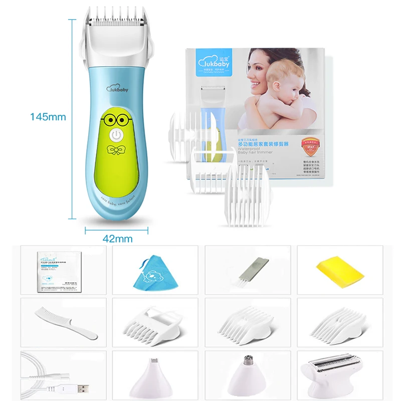 LUKBABY многофункциональные детские машинка для стрижки волос Для мужчин Профессиональный Водонепроницаемый волос триммер Для женщин электробритва машинки для стрижки волос YD-0820