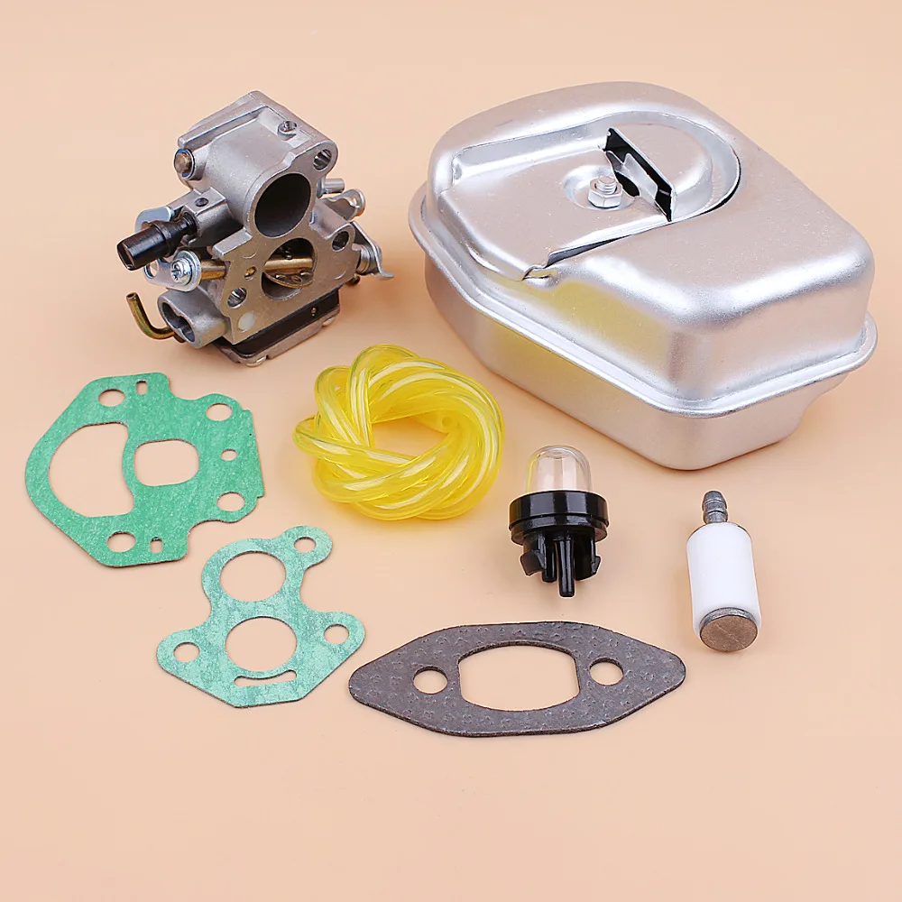 Carburetor Muffler Gasket Fuel Hose Filter Kit Fit HUSQVARNA 240 240E 235 235E Gas Chainsaw Parts 545180843 574719402 | Инструменты
