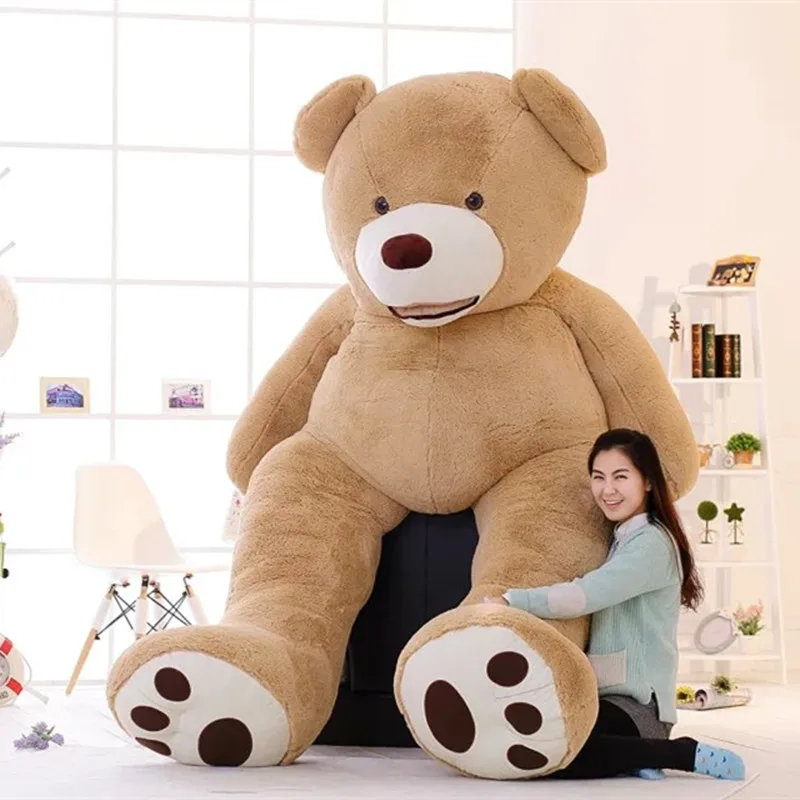 

100-260cm Cheap unstuffed America Giant Teddy Bear Plush Toy Soft Teddy Bear Skin Birthday Valentine's Gifts For Girl Kid's Toy