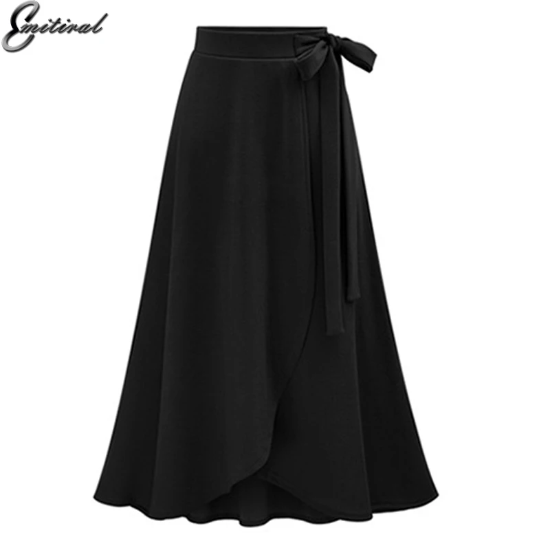 Женские юбки с высокой талией emitial летние вязаные большого размера 6XL | Женская