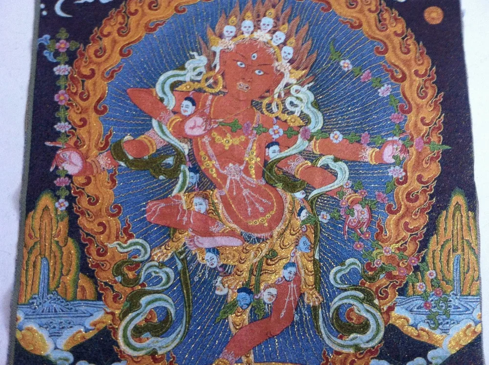 Тибетский Непал тара волосы золотого цвета мечтательный мир богатство thangkas|buddha